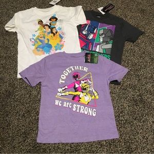 Character tees girls set of 3